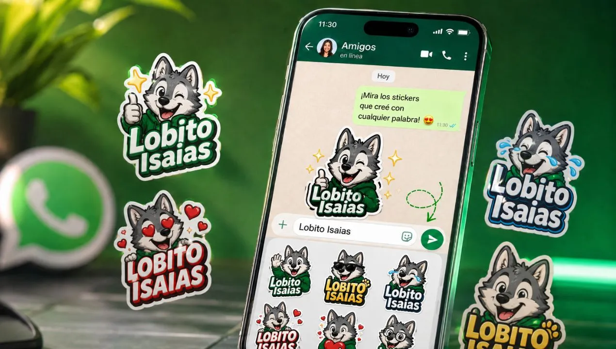 Cómo crear sticker con cualquier palabra en WhatsApp